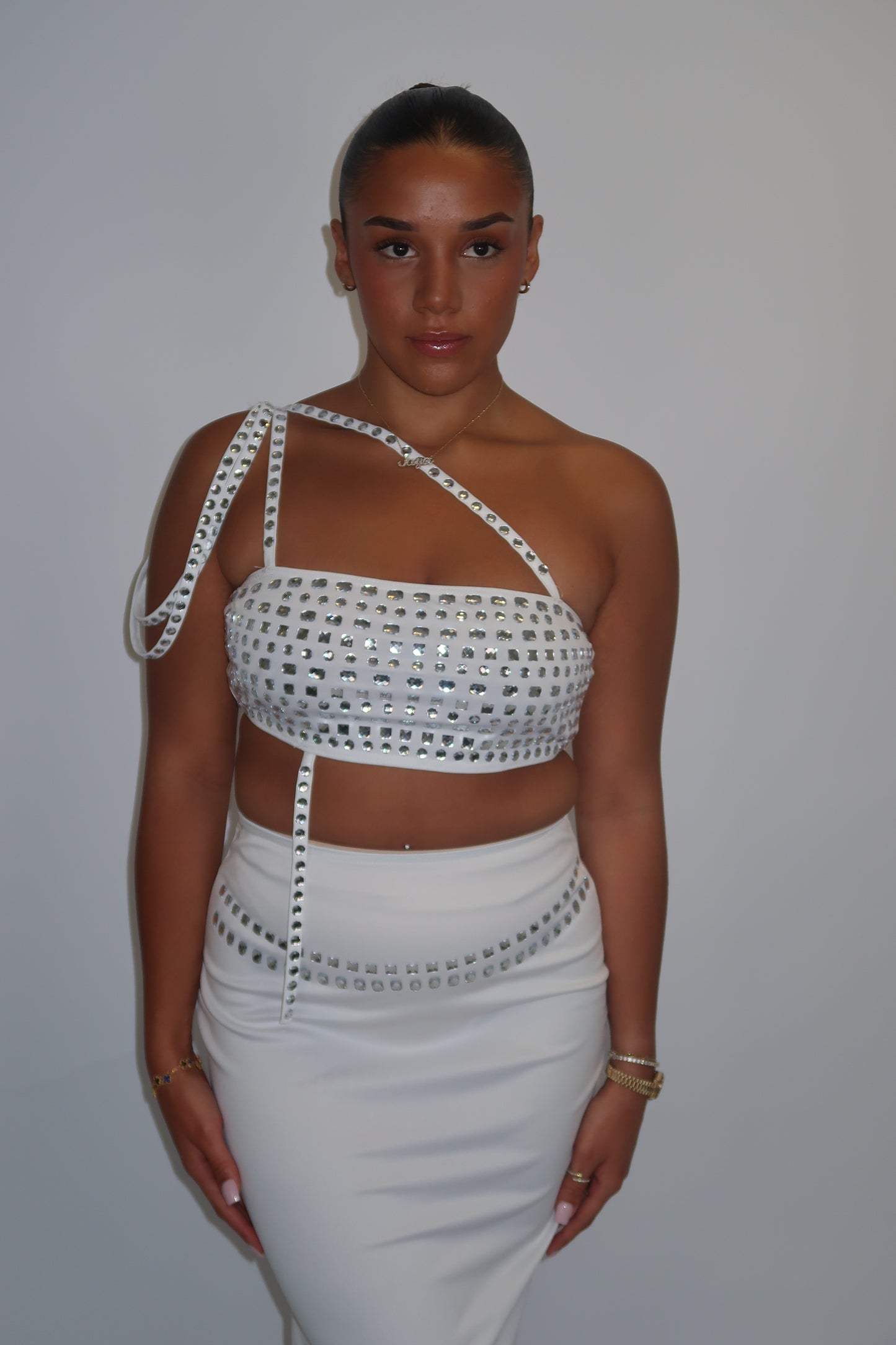 diamonte embellished two piece